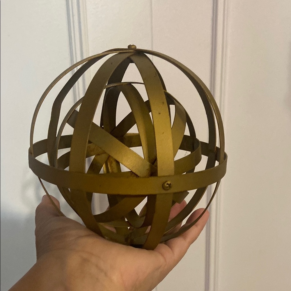 Gold Orb Sculpture